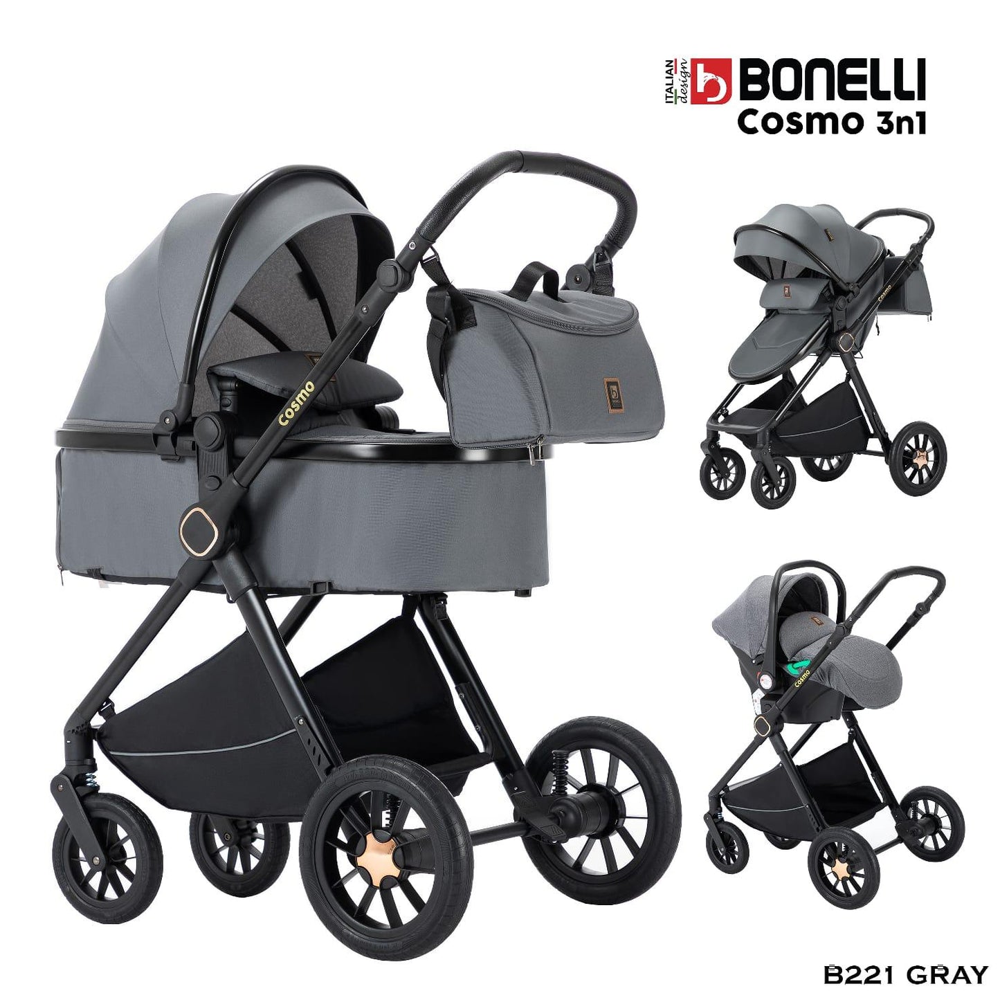 COSMO BONELLI KOLICA 3u1